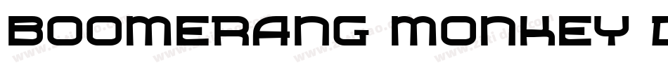 boomerang monkey deluxe.字体转换